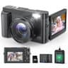 Compact 4K Digital Point-and-Shoot Vlogging Camera with 48MP Sensor and Autofocus