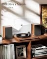 1 BY ONE Bluetooth Turntable HiFi Stereo System with 36W Bookshelf Speakers