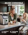 Silonn Portable Countertop Nugget Ice Maker with Self-Cleaning Functionality