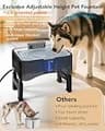 UPSKY 2.25Gal Elevated Adjustable Dog Water Fountain with Stainless Tray