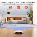ILIFE A30s Robot Vacuum with LiDAR Mapping, 150-Min Runtime, and 10,000Pa Suction