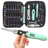 Upgraded Light-Up Crochet Hook Set with 24 Interchangeable Heads & Digital Counter