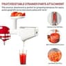 KITCHTREE Fruit & Vegetable Strainer Attachment Set