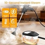 High-Power 2500W Pressurized Multi-Surface Steam Cleaner with 1.6L Capacity
