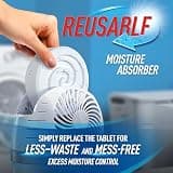 DampRid Reusable Moisture Absorber Drop-In System, Fragrance-Free, 15.8 oz
