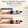 Vamorry Memory Foam Lumbar Support Bed Pillow with Washable Soft Cover