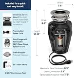 Moen EX75C Host Series 3/4 HP Garbage Disposal with SoundSHIELD & Express Mount