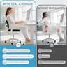 CushZone Ergonomic Memory Foam Seat Cushion and Adjustable Lumbar Support Pillow