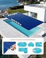 VEVOR Dual Heat-Locking Rectangle Solar Pool Bubble Blanket, 16x32, 16 Mil