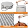 38L Foldable Electric Towel Warmer Bucket for Travel and Outdoor Hot Tubs