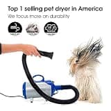SHELANDY Groomer Partner High Velocity Pet Hair Force Dryer with Heater