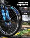 Misodo 26-Inch All-Terrain Electric Mountain Bike, 1500W Peak, 48V 10.4Ah