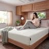 Zinus 8 Inch Short Queen Green Tea Memory Foam Mattress for RVs and Campers
