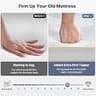 PERLECARE 3-Inch Extra-Firm Hard Foam Support Mattress Topper with Bamboo Cover