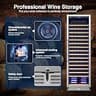 Velieta Upgraded 190-Bottle Built-In Commercial Grade Wine Cooler Refrigerator