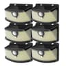 Aootek 120 LED Wide-Angle Solar Motion Sensor Security Fence Lights, 6-Pack