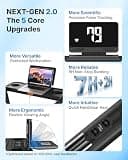 MERACH Double Deck Foldable Treadmill with App Integration and 2.5 HP Motor