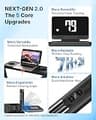 MERACH Double Deck Foldable Treadmill with App Integration and 2.5 HP Motor