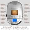 KitchenArm 29-in-1 Smart Bread Machine with Customizable Homemade Cycle and GF Setting