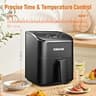 Deime Compact Quiet Digital Air Fryer for Baking and Roasting, 3-Quart