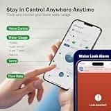 Frizzlife LP365 Ultrasonic Whole-Home Smart Water Monitor with Automatic Shutoff