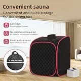 FniOk Entry-Level Portable Home Steam Sauna with 2.6L Steam Generator