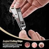 FERYES Slant Curved Blade Podiatrist Toenail Clipper for Thick Nails