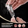 FERYES Slant Curved Blade Podiatrist Toenail Clipper for Thick Nails