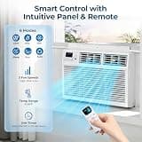 Zafro 12,000 BTU Window Air Conditioner with ECO Mode and Dehumidifier