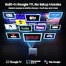 HAPPRUN GTV Native 1080p Smart Projector, 3000 ANSI Lumens, Google TV Integration