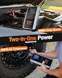 WOLFBOX 3000A Portable Car Jump Starter with 160 PSI Digital Air Compressor