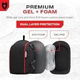 NoCry Flooring Knee Pads with Extra-Wide Gel and Thick Foam Cushioning