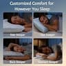 Premium Cooling Gel Shredded Memory Foam Queen Pillow with Dual-Sided Cover