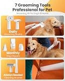 oneisall BM3 Dog Grooming Vacuum System with 3L Dust Cup and Cordless Clippers