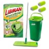 Libman Rinse 'n Wring Dual-Chamber Mop and Bucket System with 4 Pads