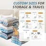 Cozy Essential 20-Pack Jumbo and Travel Vacuum Storage Bags with Manual Hand Pump