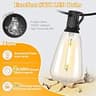 Brightever 100ft Outdoor LED String Lights with 52 Dimmable Vintage Edison Bulbs