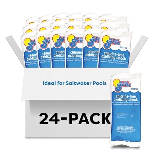 In The Swim Chlorine-Free MPS Pool Shock, Fast-Acting Oxidizer, 24 x 1lb Bags