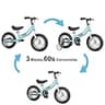 OHIIK 2-in-1 Kids Balance to Pedal Bike with Training Wheels, 12-Inch Frame