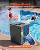 VEVOR 104,790 BTU High-Efficiency Full DC Inverter In-Ground Pool Heat Pump