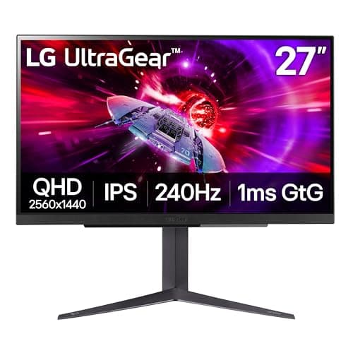 LG UltraGear 27GR83Q-B 27-Inch QHD IPS Gaming Monitor, 240Hz 1ms HDMI 2.1