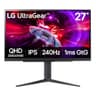 LG UltraGear 27GR83Q-B 27-Inch QHD IPS Gaming Monitor, 240Hz 1ms HDMI 2.1
