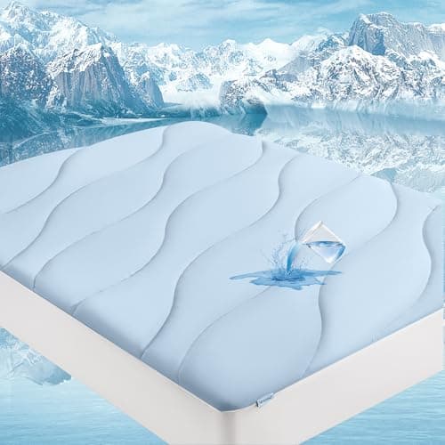 Unikome Ultra Soft 5-Layer Ice Silk Waterproof King Mattress Protector