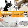 FIXR PG01 Pet Grooming Vacuum Kit with 12,000 Pa Suction and HEPA Filtration
