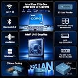 GEEKOM A7 MAX Mini PC, AMD Ryzen 9 7940HS, 16GB DDR5 RAM, 1TB NVMe SSD