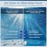 Blue Wave Blue Rectangle Solar Pool Thermal Blanket, 18 x 36 Ft, 12 Mil