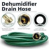 TT FLEX Burst-Proof 5FT Green Rubber Dehumidifier Drain Hose