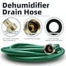 TT FLEX Burst-Proof 5FT Green Rubber Dehumidifier Drain Hose