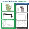 Upgraded Stocking Donner for Seniors with Rubber Handles and Anti-Slip Base