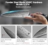 SANMEIHO 16-Piece Premium Powder Metallurgy Steel Kitchen Knife Block Set